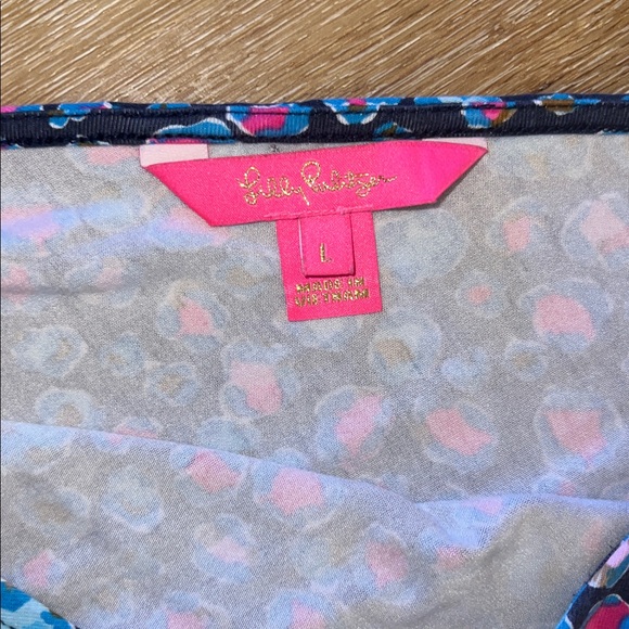 EUC Lilly Pulitzer Parigi Knit Skort Romper Seabreeze Blue Low Tide Navy Spotted - Picture 4 of 16